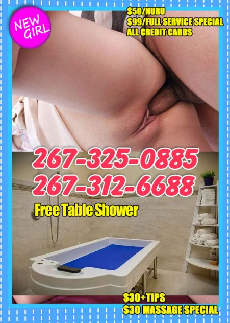 ❀❤❀❀❤Free Table Shower ❀❀❤❀267-325-0885❀❤❀❀❤❀❀❤$50/Nuru❀❀❤$99/Full Service Special❀❤❀❀❤❀❀❤❀