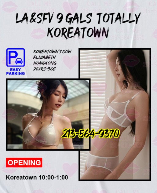 Grand opening/9 gals/bbfs/Change per 10 days 213-564-9370
