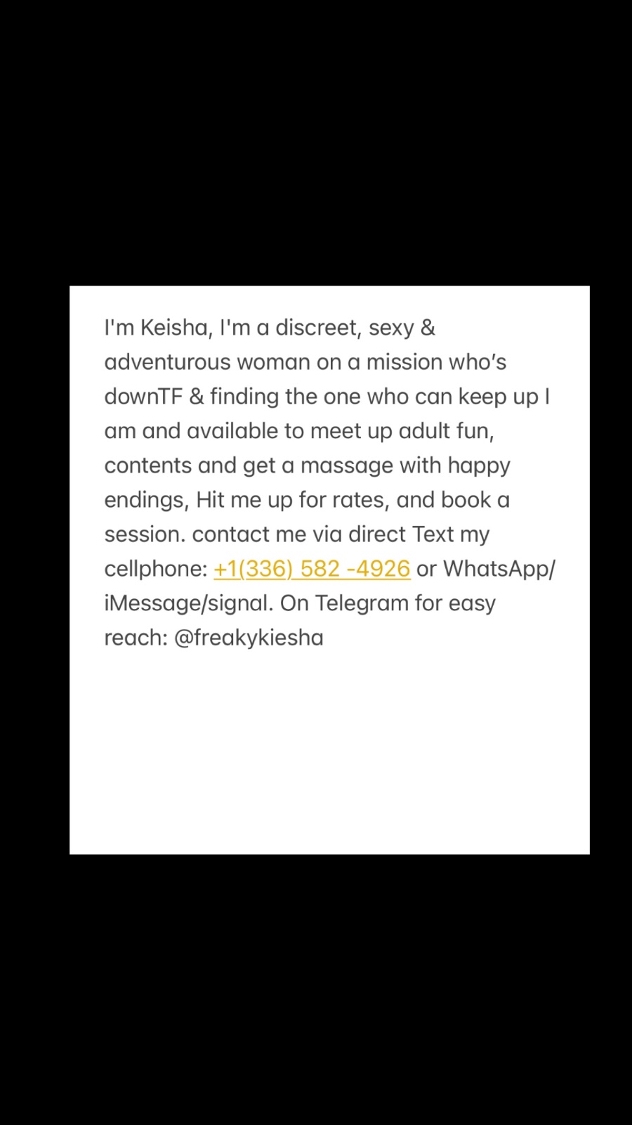 The fantasy that you most craved is here🍑💦+1(336) 582 -4926)