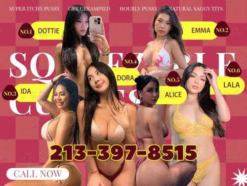 
6 girls new sex in erotic world 213-397-8515
