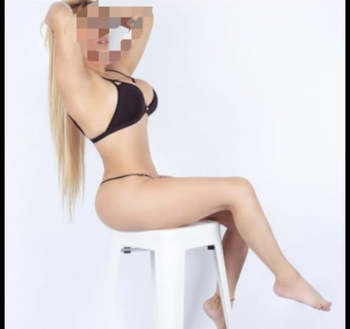 The blond girl