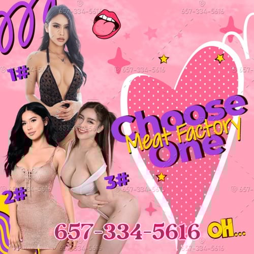 3 Pink Asians are lining up now!657-334-5616
