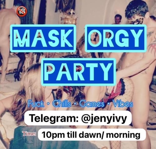 ORGY MASK PARTY OR GROUP SEX PARTY